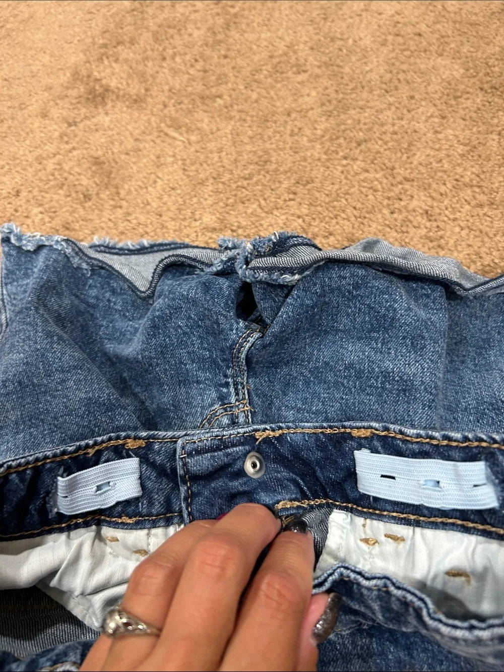 GAP Kids Dark Blue Denim Cutoff Shorts